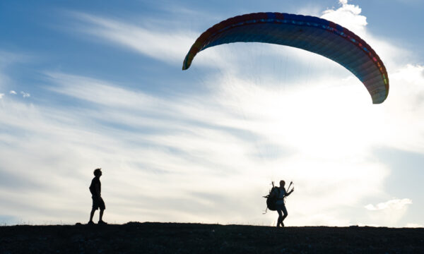 Teaching paragliding in Las Palmas